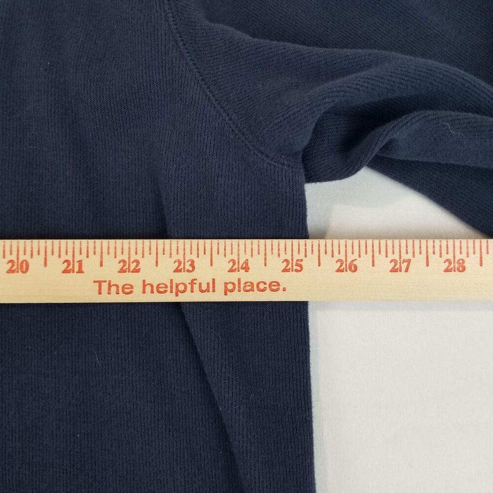 Eddie Bauer Sweater Mens XLT Blue 1/4 Zip Mock Neck Cotton Pullover Tall Casual - Picture 10 of 12